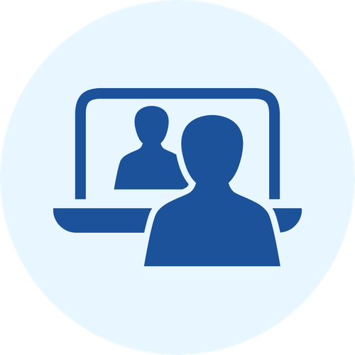 Flexible online learning icon