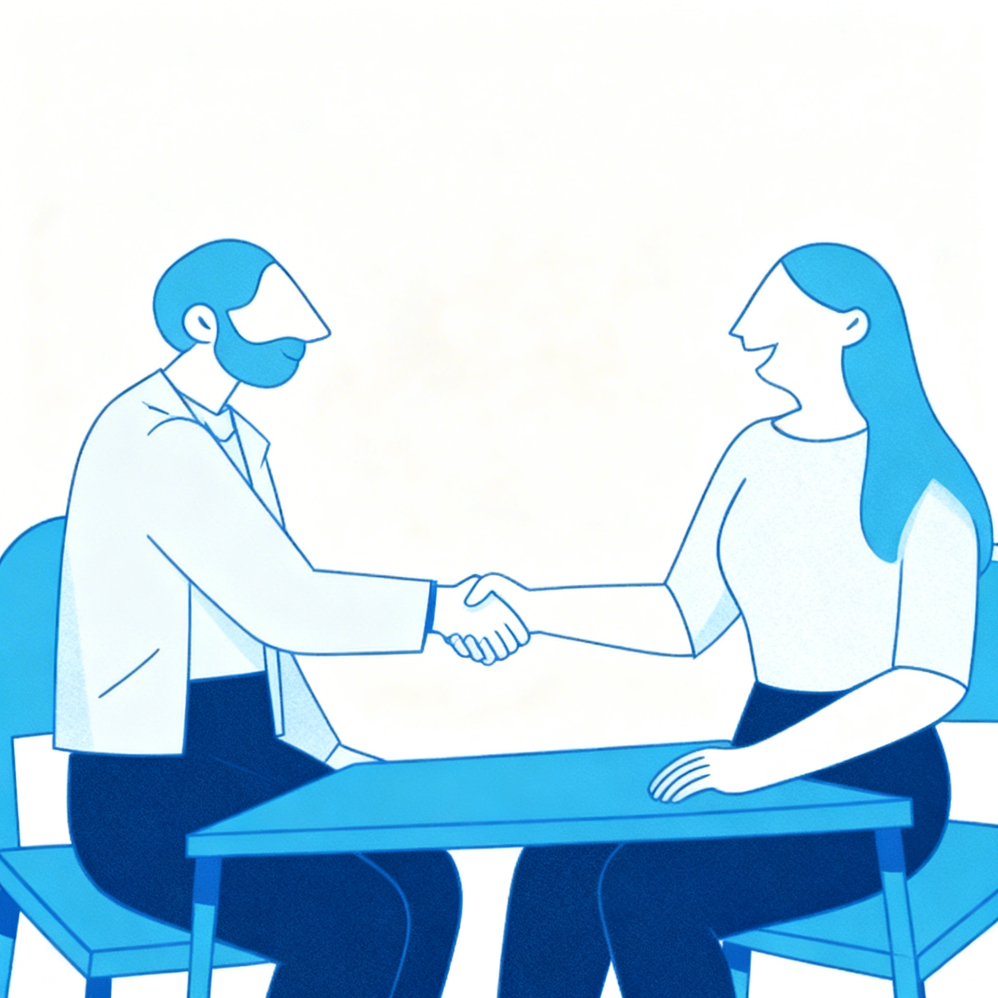 Pharmacist handshake